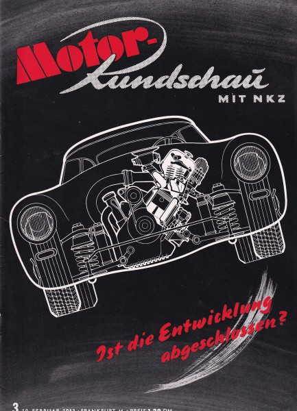 Motor Rundschau 1953 Heft 03 - 10.02.1953 - BMW Typ 501 2 L, Zündapp Norma 200 ccm