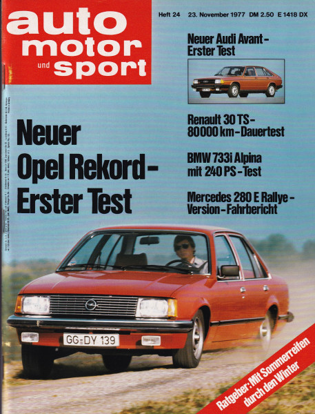 Auto Motor und Sport 1977 Heft 24 - 23.11.1977