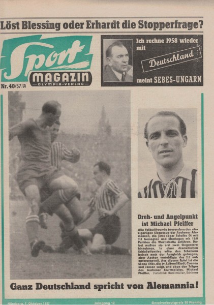 Sport Magazin - 1957 40 A - 07.10.1957