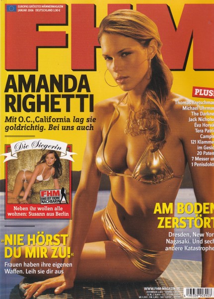 FHM - FOR HIM MAGAZINE - 2006-01 Januar - Amanda Rightti, Eva Horvath