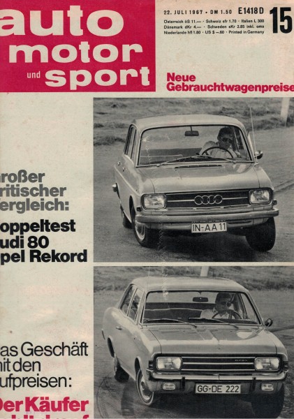 Auto Motor und Sport 1967 Heft 15-22.07.1967
