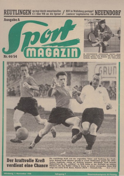 Sport Magazin - 1954 44 A - 01. November 1954