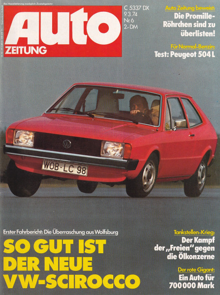 Auto Zeitung 1974 Heft 6 - 09.03.1974 - Peugeot 504 L