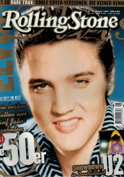 Rolling Stone 1997-08 August - Ausgabe 34 - Elvis, U2, Elton John - mit CD