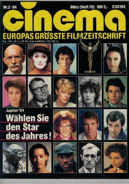 Cinema Zeitschrift, Heft Nr. 070, März 1984