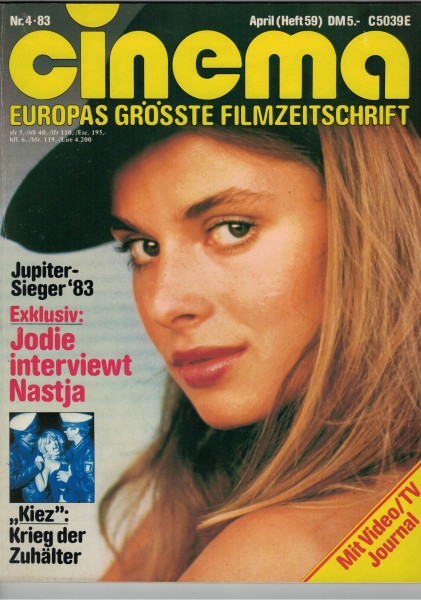 Cinema Zeitschrift, Heft Nr. 059, April 1983, Nastassja Kinski