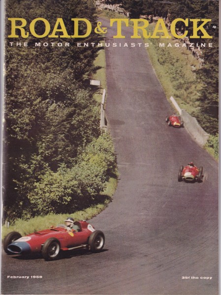 Road & Track - 1958 February - 1938 Delage D-8-120 Super Sports, Ferry-Modiefied Renault Dauphine, A