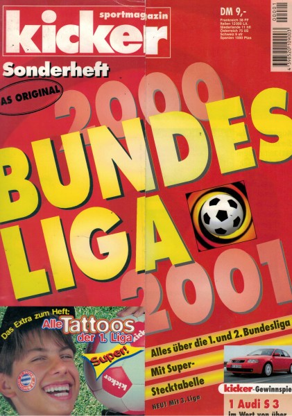 Kicker Sonderheft Bundesliga 2000/01