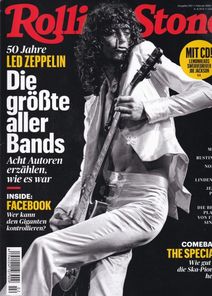 Rolling Stone 2019-02 Februar - Ausgabe 292 - Led Zeppelin, Bob Mould, Rustin Man - mit CD