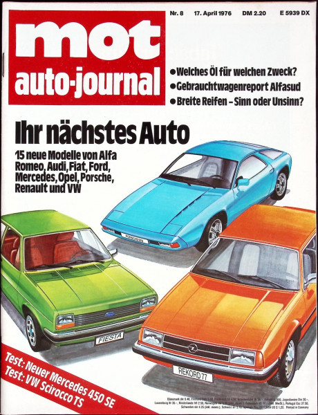 mot auto-journal - Die Auto-Zeitschrift - 1976 - Nr. 8 - 17.04.1976