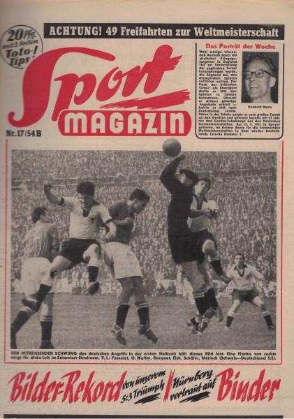 Sport Magazin - 1954 17 B - 29. April 1954