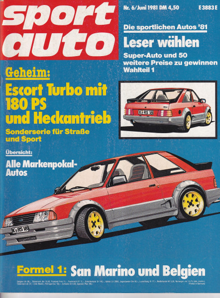 sport auto - 1981 Juni