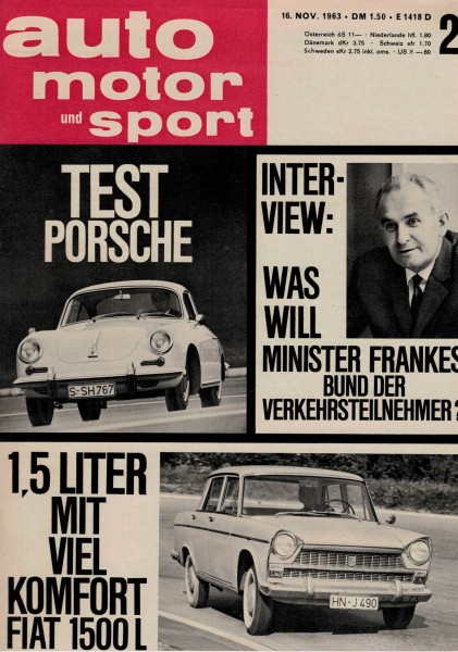Auto Motor und Sport 1963 Heft 23 - 16.11.1963
