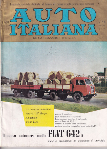 Auto Italiana - 1952 - Nr. 7-8