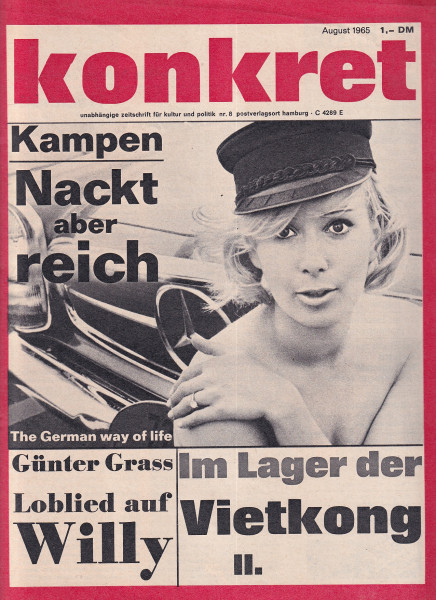 Konkret - Zeitschrift für Kultur und Politik - August 1965