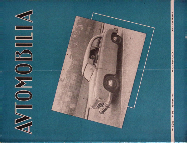 Automobilia - Fevrier 1952 - No. 548