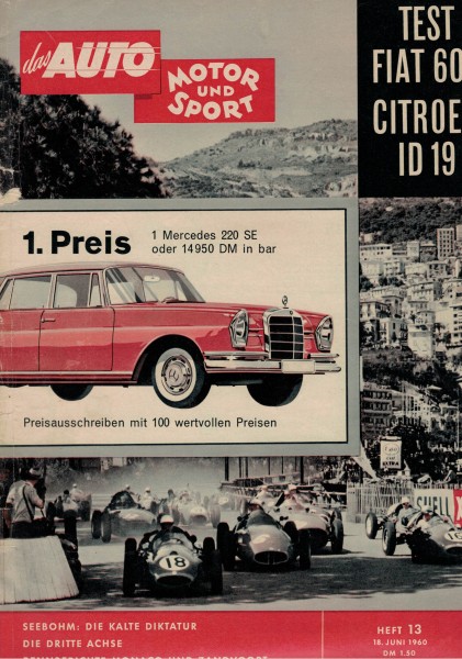 Auto Motor und Sport 1960 Heft 13 - 18.06.1960