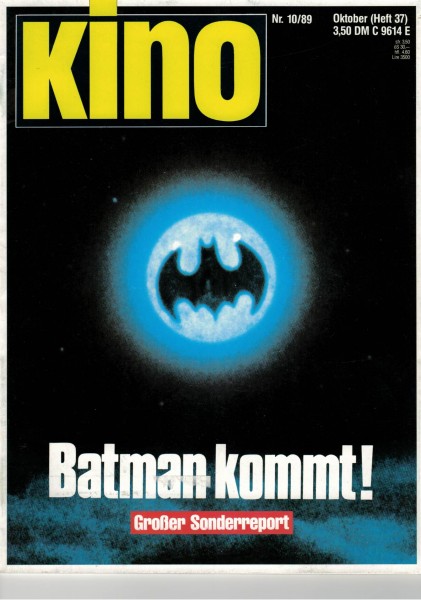 Kino Zeitschrift, Heft Nr. 37, Oktober 1989, Batman, Michael Keaton, Adam West, Juliette Binoche