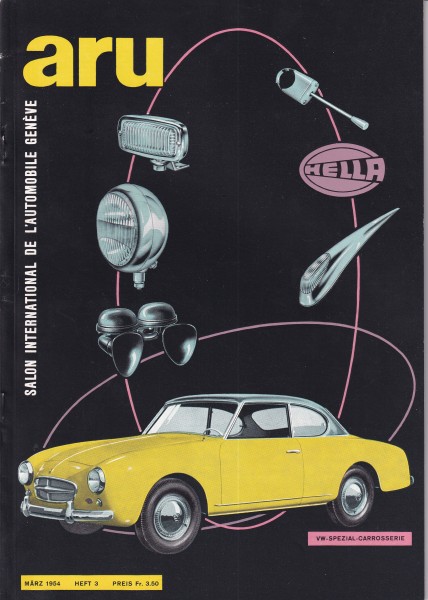 aru - Internationale Automobil-Rundschau - 1954 März - Automobilsalon Genf