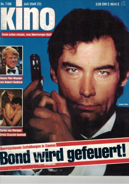 Kino Zeitschrift, Heft Nr. 22, Juli 1988, James Bond, Greta Sacchi, Ein musikalischer Vogel