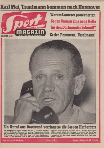 Sport Magazin - 1957 50 B - 12.12.1957 - Sepp Herberger