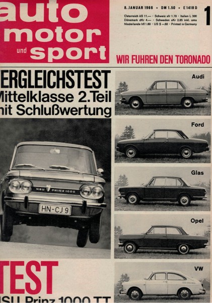 Auto Motor und Sport 1966 Heft 01-08.01.1966