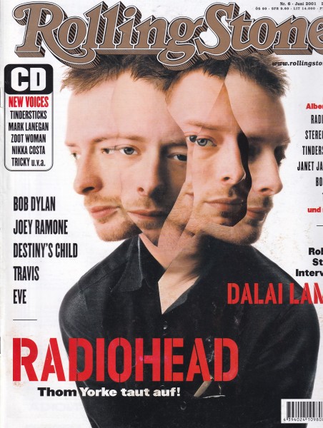 Rolling Stone 2001-06 Juni - Ausgabe 80 - Radiohead, Bob Dylan, Joey Ramone - mit CD