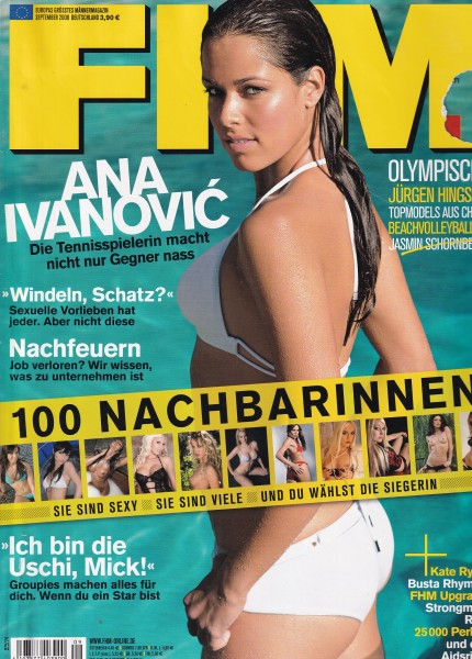FHM - FOR HIM MAGAZINE - 2008-09 September - Jasmin Schornberg, Ana Ivanovic, Kate Ryan