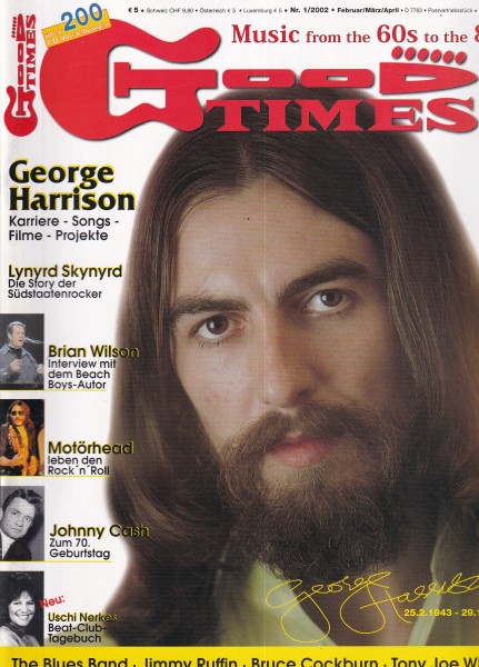 Good Times Ausgabe Nr. 56 - 2002/1 - George Harrison, Brian Wilson, Motörhead, Johnny Cash