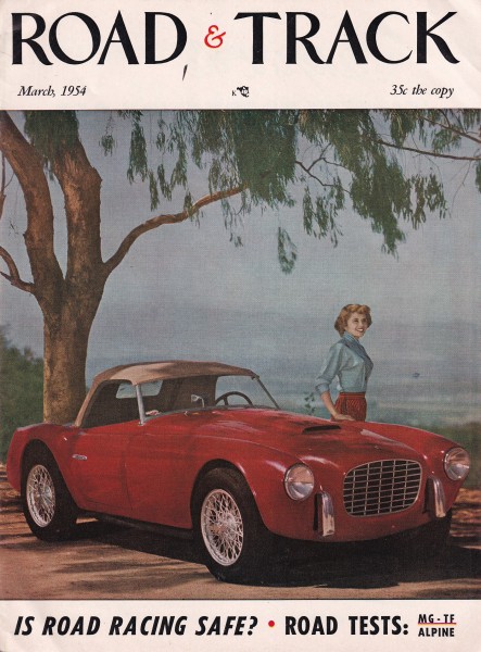Road & Track - 1954 March - MG TF, Sunbeam Alpine, Morgan Plus 4 Tourer, Mercedes 180