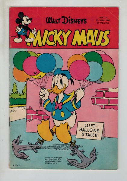 Micky Maus 1963 Nr. 16 / 20.04.1963