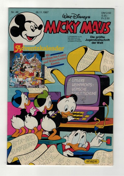Micky Maus 1987 Nr. 49 / 26.11.1987