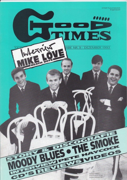 Good Times Ausgabe Nr. 9 - Dezember 1993 - Mike Love, The Smoke, The Hollies, Pete Haycock