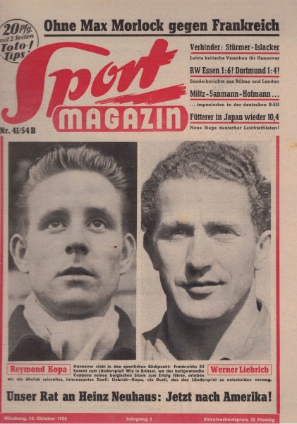 Sport Magazin - 1954 41 B - 14. Oktober 1954