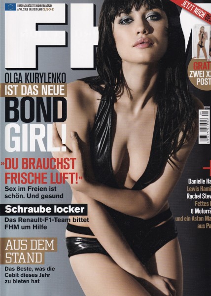 FHM - FOR HIM MAGAZINE - 2008-04 April - Rachel Stevens, Olga Kurylenko, Danielle Harris, Ujjwala Ra