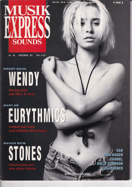 Musik Express Sounds - 1989 Oktober - Eurythmics, Nina Hagen, Holly Johnson, Sugarcubes, Can