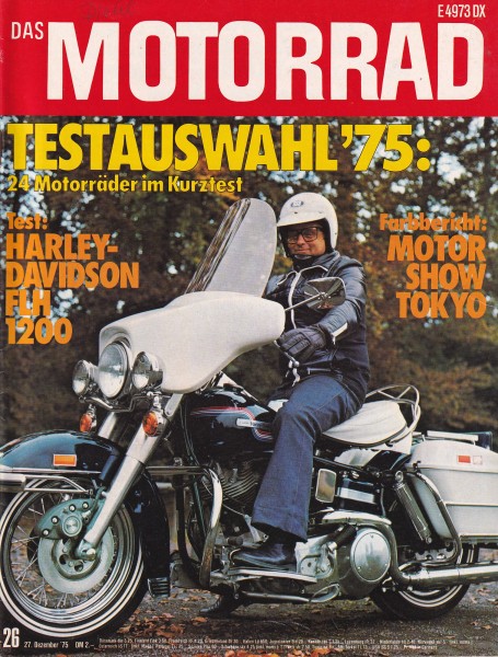 Das Motorrad - 1975 - Heft 26 - Harley-Davidson FLH 1200 Electra Glide