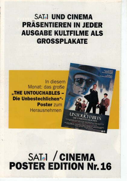 Cinema Poster Edition Nr. 16 - The Untouchables - Die Unsterblichen