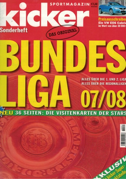 Kicker Sonderheft Bundesliga 2007/08