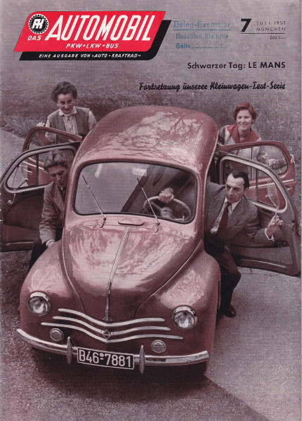Das Automobil - PKW-LKW-BUS - Juli 1955