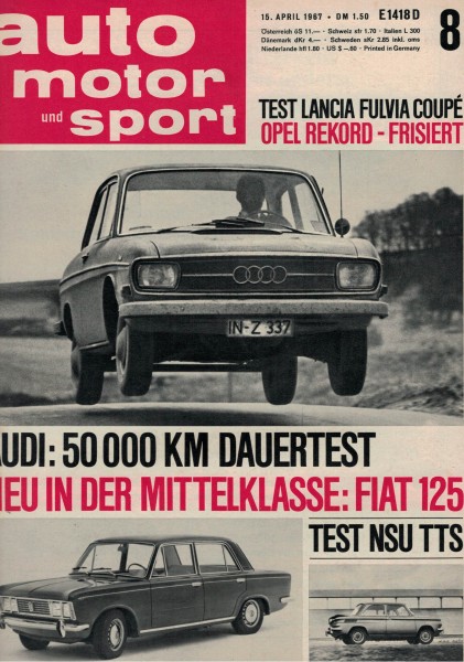 Auto Motor und Sport 1967 Heft 08-15.04.1967