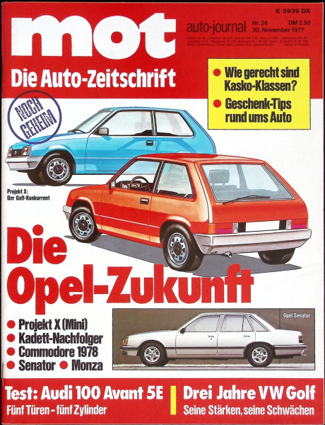mot auto-journal - Die Auto-Zeitschrift - 1977 - Nr. 24 - 30.11.1977