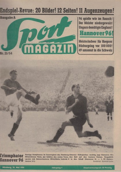 Sport Magazin - 1954 21 A - 24. Mai 1954