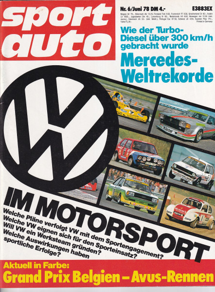 sport auto - 1978 Juni