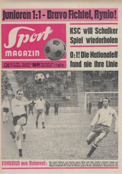 Sport Magazin - 1967 47/94 C - 23.11.1967