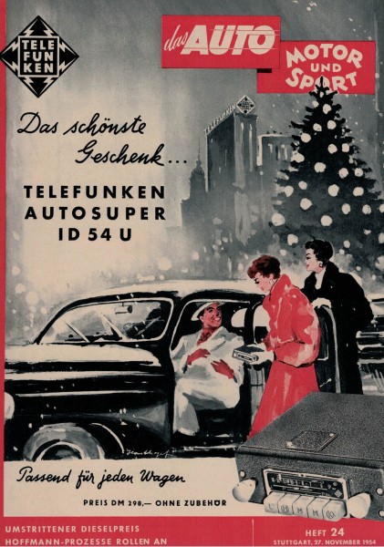 Auto Motor und Sport 1954 Heft 24 - 27.11.1954 - Detroit Jahrgang 55