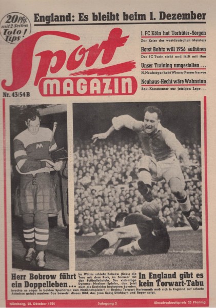 Sport Magazin - 1954 43 B - 28. Oktober 1954