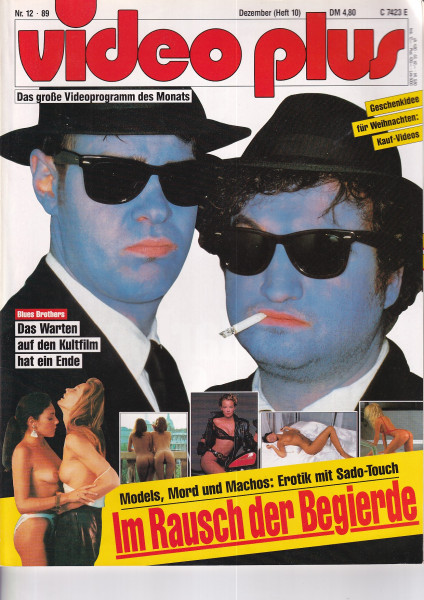 Video Plus Zeitschrift, Heft Nr. 10, Dezember 1989 - Blues Brothers, Erotik mit Sado-Touch