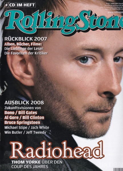 Rolling Stone 2008-01 Januar - Ausgabe 159 - Radiohead, Bono, Bruce Springsteen - mit CD