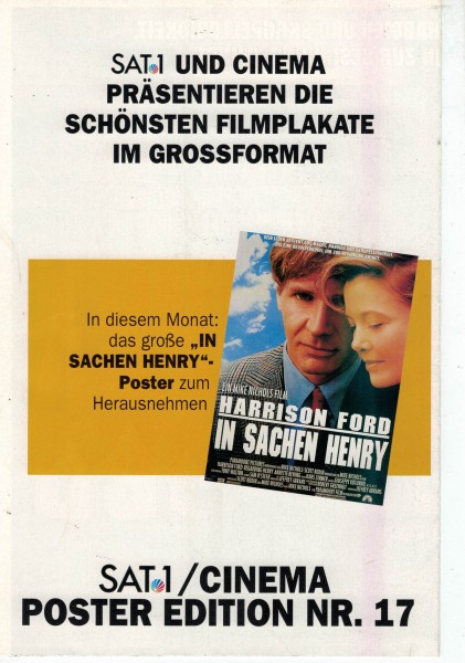 Cinema Poster Edition Nr. 17 - In Sachen Henry